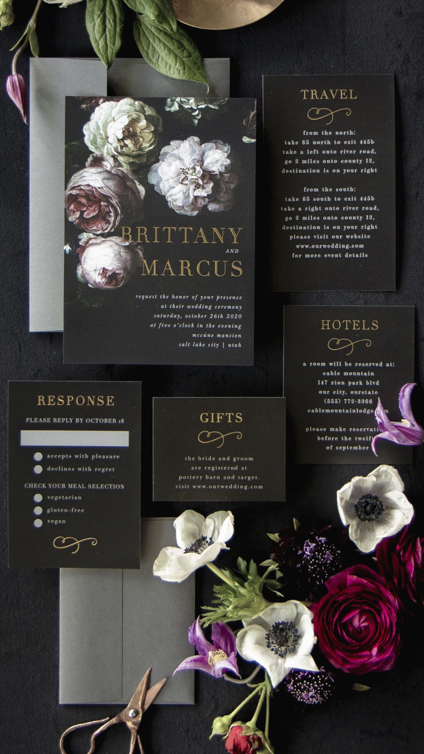 Floral Wedding Invations
